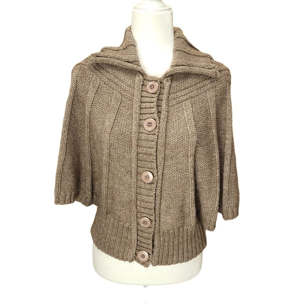 Women's Tan Cowl Neck Sweater